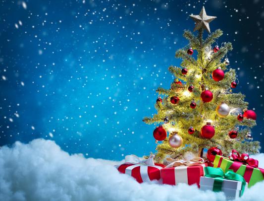 Christmas Tree Desktop Wallpaper - 1280x900 - Download HD Wallpaper 