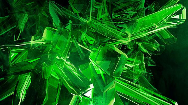Green Shards Wallpapers