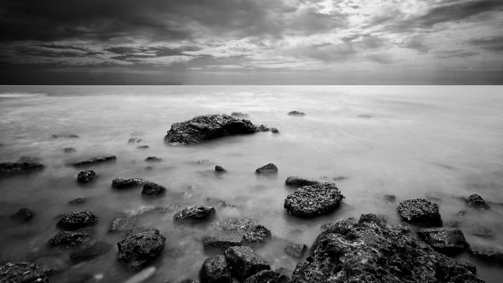 black, And, White, Landscapes, Nature, Monochrome, Sea Wallpapers HD 