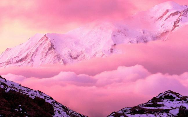 Aesthetic Pink Landscape Wallpapers