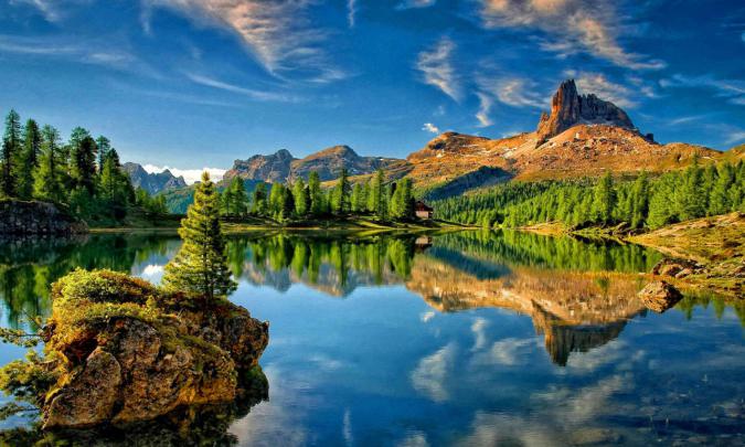 Lake Mountain Sky Reflection Desktop Wallpapers High Resolution 