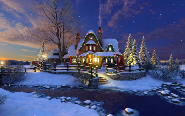 Christmas House Wallpapers