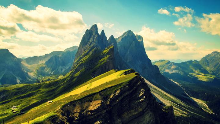 clouds, Trees, Nature, Hill, Landscape, Mountain Wallpapers HD 