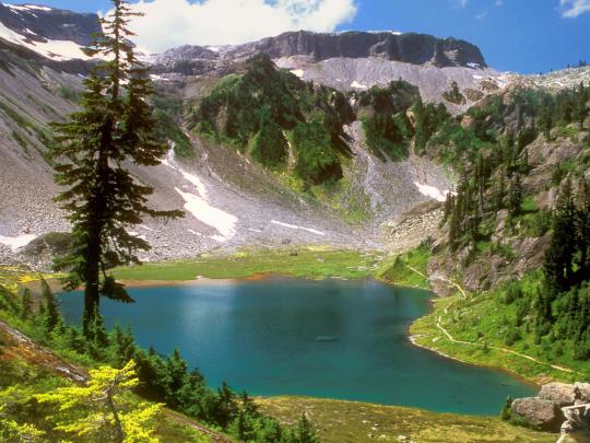 Water Mountains Landscapes Nature Trees Desktop Hd Wallpaper 97405 