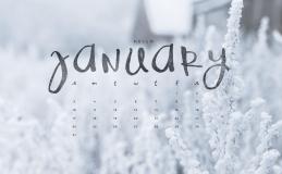 January Desktop Wallpaper