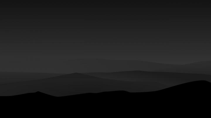 4K Dark Minimal Mountains at Night 7680\u00d74320 - Wallpaper Hook