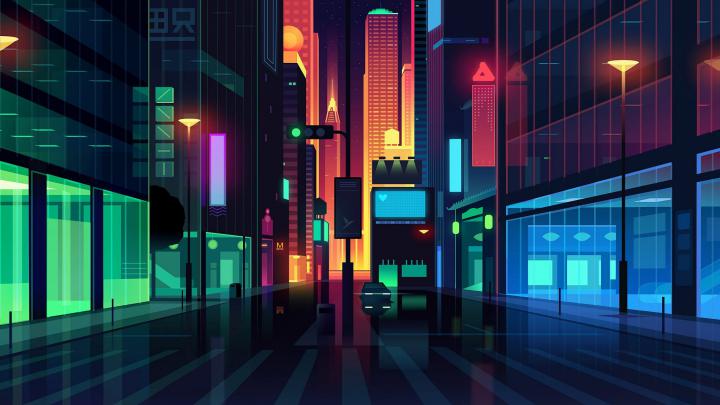 Wallpaper digital, digital art, artwork, illustration, Romain Trystram 