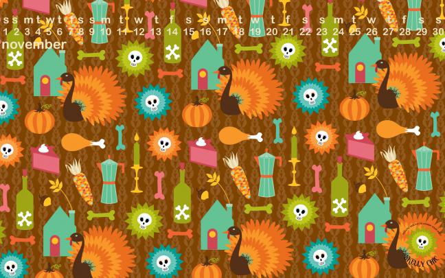 November Skelly Wallpaper! | Leigh Hannan