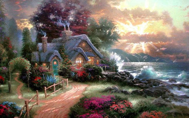 Beautiful, Cottage, Garden, Free, Desktop, Wallpaper, - Desktop 