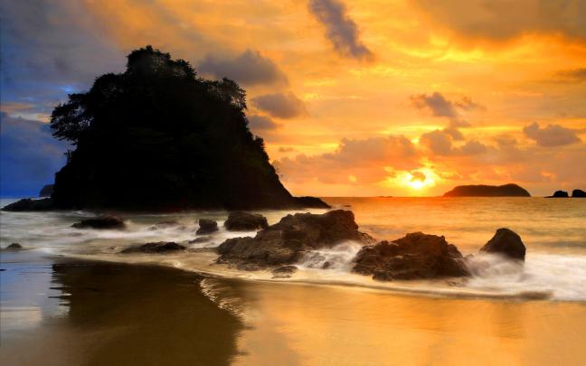 coastal beach sunset - HD Desktop Wallpapers