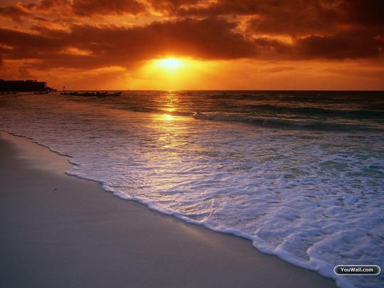 Beach sunset wallpaper desktop | Free Wallpapers