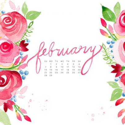 Desktop Wallpapers Calendar February 2016