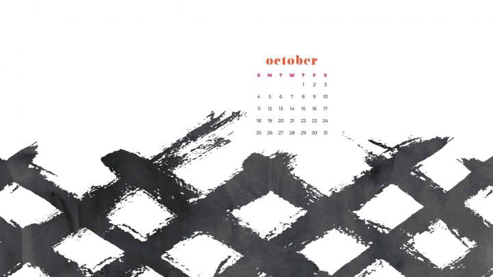 October 2020 desktop calendar wallpapers \u2014 22 FREE design options!