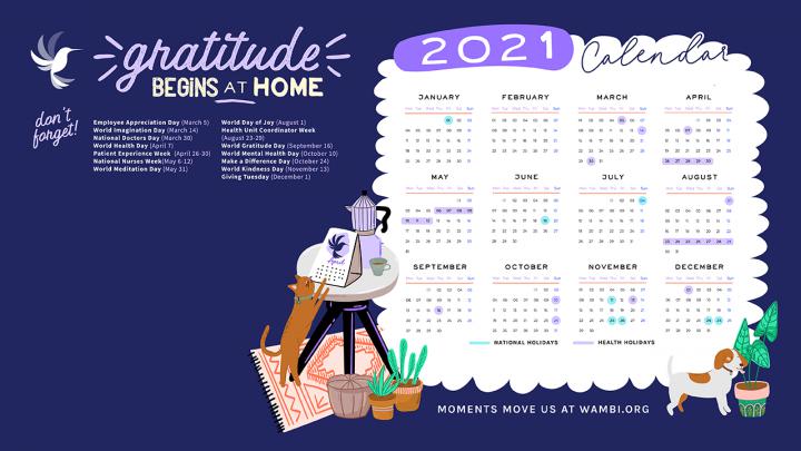 Free 2021 Calendar Desktop Wallpaper | Wambi