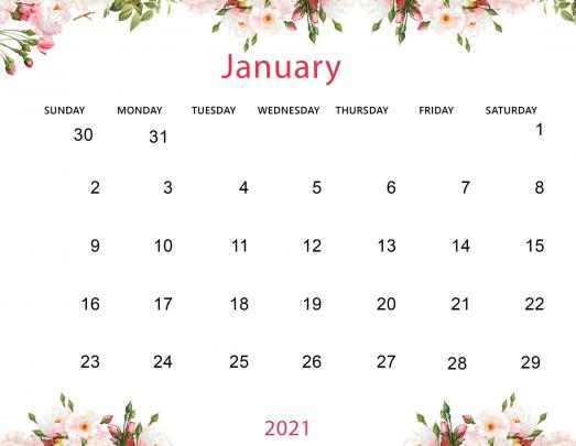 Cute January 2022 Calendar Desktop Wallpaper - Mycalendarlabs