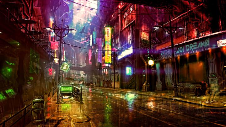 Neon City Desktop Wallpapers