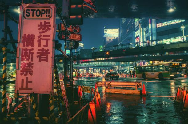 Japan, Night, Town, City Wallpapers HD \/ Desktop and Mobile Backgrounds