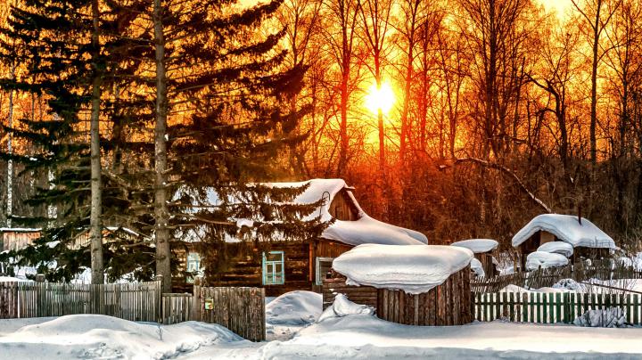 winter, Snow, Nature, Landscape, Town, Village, City, Cities Wallpapers 