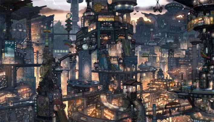 cyberpunk, Illustration, Futuristic city Wallpapers HD \/ Desktop and 