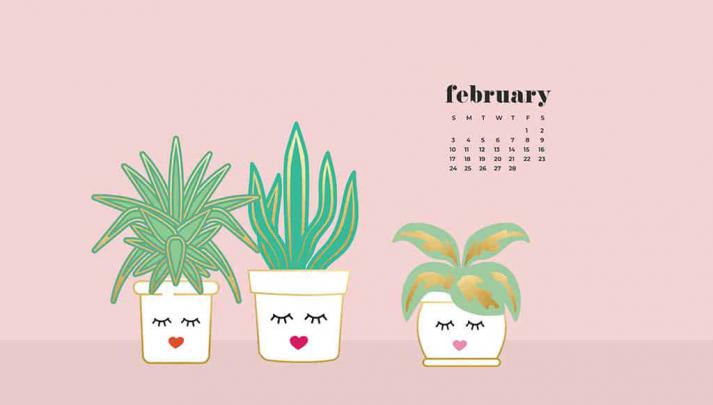 9 FREE February desktop wallpaper calendars. Download yours today!