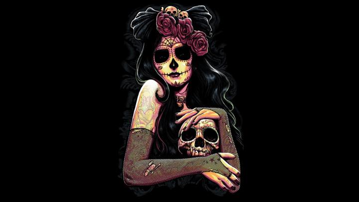 Gothic Skulls Wallpaper \u00b7\u2460 
