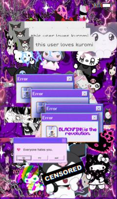 Grunge Aesthetic Gothic Kuromi Wallpaper Desktop - canvas-beaver
