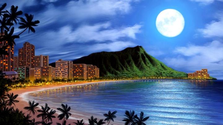 Beach Moon Wallpaper (47+ images)