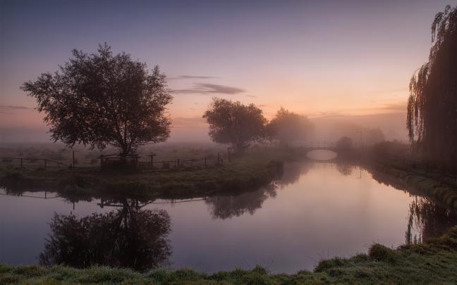 sunrise wallpaper river fog - HD Desktop Wallpapers