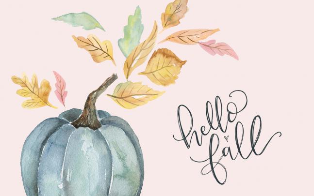 Charming October Desktop Wallpaper!