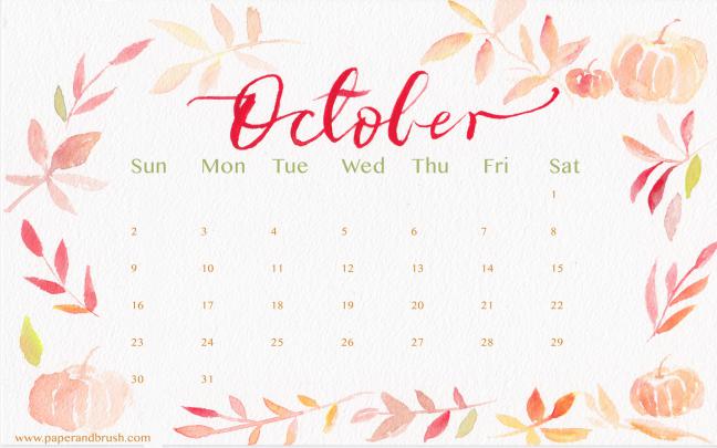 Desktop Wallpaper Calendars October 2018 (68+ images)