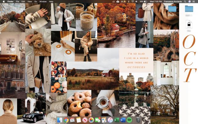 October Moodboard (Desktop Wallpaper!)