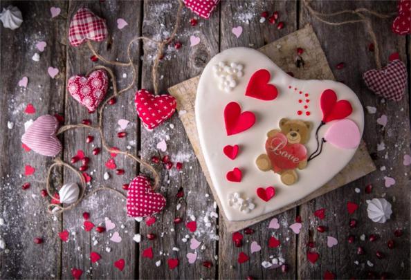 Valentine Desktop Wallpaper Rustic Valentines Day Background - Hd 
