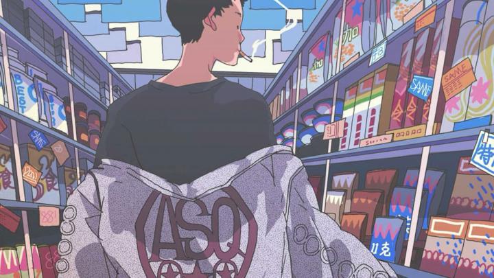 Lofi Retro Anime Aesthetic Desktop Wallpaper \u2022 Wallpaper For You HD 