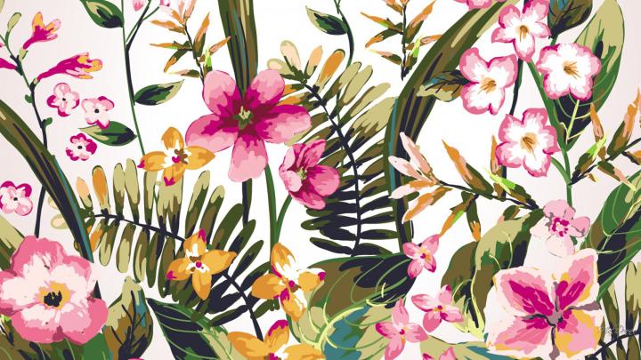 Floral Desktop Background \u00b7\u2460 