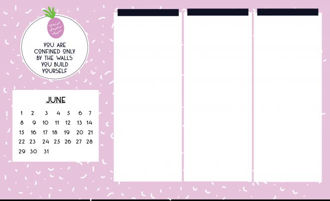 Cute Desktop Organizer Wallpaper