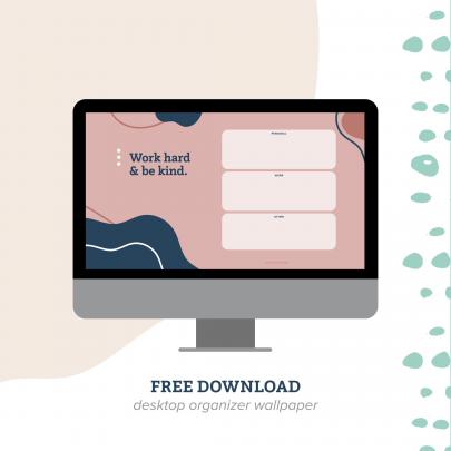 Computer Desktop Organizer Wallpapers - 3 Custom Designs