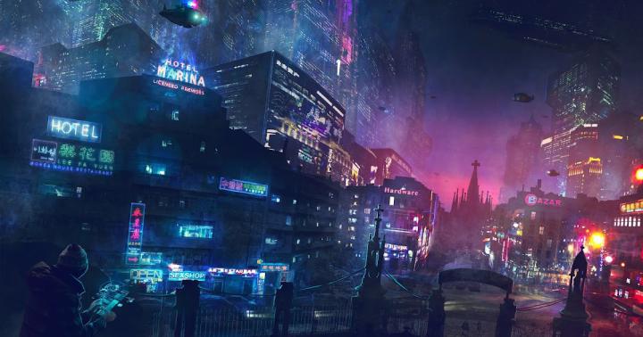 Cyberpunk City Wallpaper 1920 x 1080