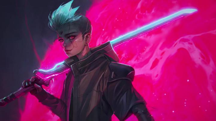 Girl With Katana Cyberpunk 2077 - Free Desktop Wallpaper - Live Desktop 