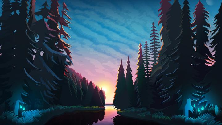 Sundown Landscape Minimalist