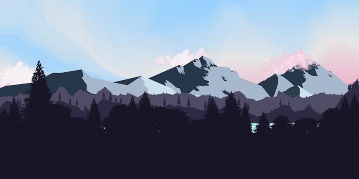 Desktop wallpaper - Minimalist landscape [2160x1920]