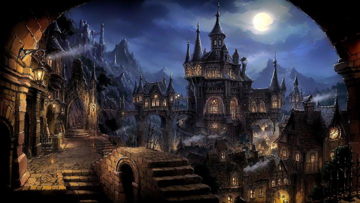 fantasy art, Night Wallpapers HD \/ Desktop and Mobile Backgrounds