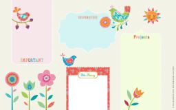 Cute Desktop Organizer Wallpaper