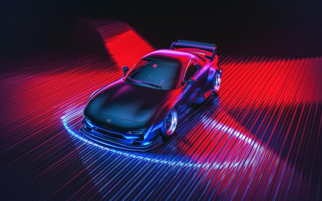 Neon Car Wallpaper 4k - Wallpaper