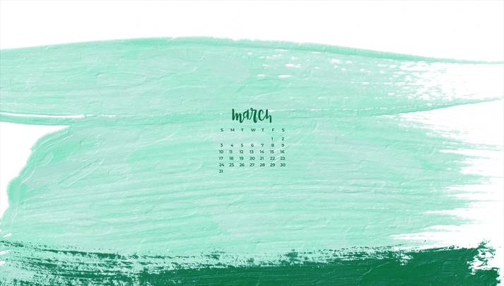10 FREE March desktop wallpaper calendars now available.