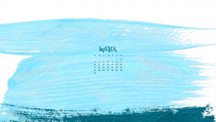 10 FREE March desktop wallpaper calendars now available.
