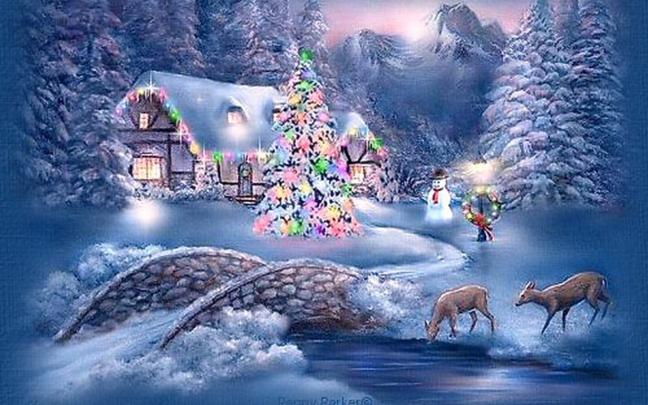 Christmas Scenes Wallpaper -