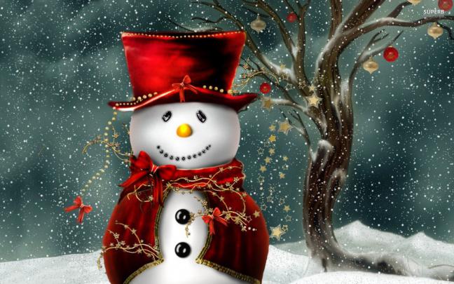 Snowman Desktop Wallpaper \u00b7\u2460 