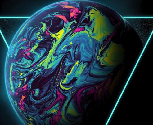 4K Amoled Wallpaper - Black dark amoled vintage red turquoise gloss 