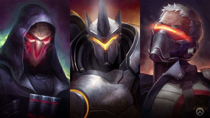 Reinhardt Reaper Soldier 76 Overwatch Artwork, HD Games, 4k Wallpapers 