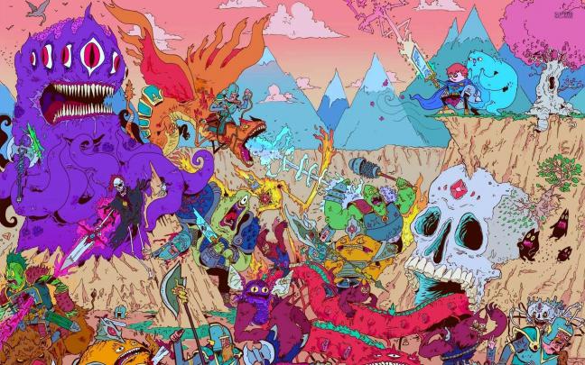 Psychedelic Adventure Time Wallpapers